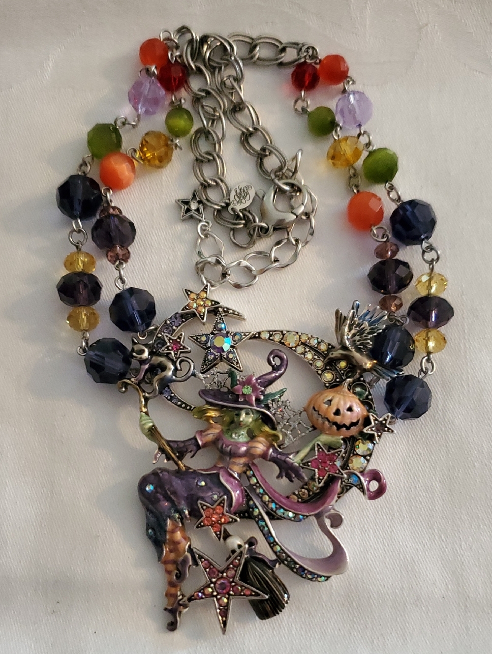 Kirls FollyHalloween Witch Pendant Necklace in Multicolor - Women Jewelry
